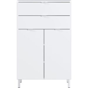 Kommode Maureen 2 Schubkästen 60 x 97 x 34 cm weiß Kommode Maureen 2 Schubkästen 60 x 97 x 34 cm weiß