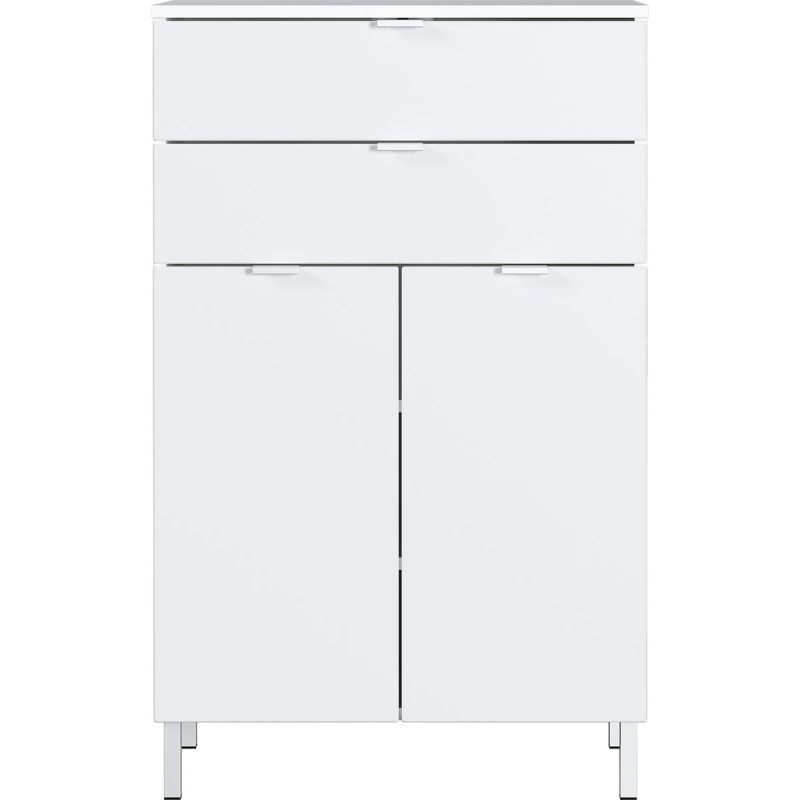 Kommode Maureen 2 Schubkästen 60 x 97 x 34 cm weiß