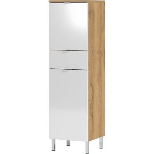Schrank Maureen 1 Schubkasten 34 x 120 x 34 cm Grandson-Eiche-Nachbildung/weiß Schrank Maureen 1 Schubkasten 34 x 120 x 34 cm Grandson-Eiche-Nachbildung/weiß