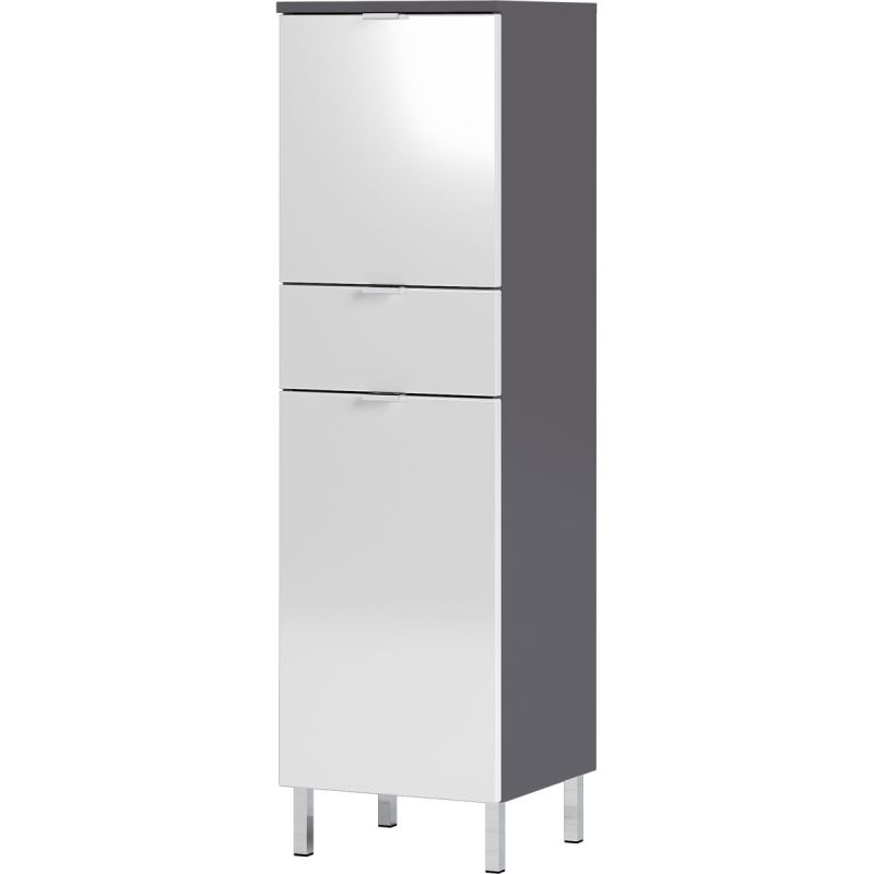 Schrank Maureen 1 Schubkasten 34 x 120 x 34 cm graphit/weiß