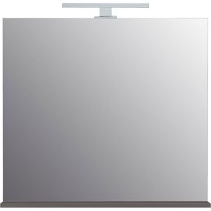 Spiegel Vision mit Ablageboden und LED-Beleuchtung 76 x 75 x 15 cm Grandson-Eiche-Nachbildung Spiegel Vision mit Ablageboden und LED-Beleuchtung 76 x 75 x 15 cm Grandson-Eiche-Nachbildung