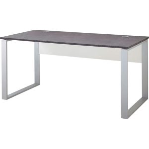 Schreibtisch Altena mit Metallkufen 158 x 75 x 79 cm weiß/Basalto-Dunkel Schreibtisch Altena mit Metallkufen 158 x 75 x 79 cm weiß/Basalto-Dunkel