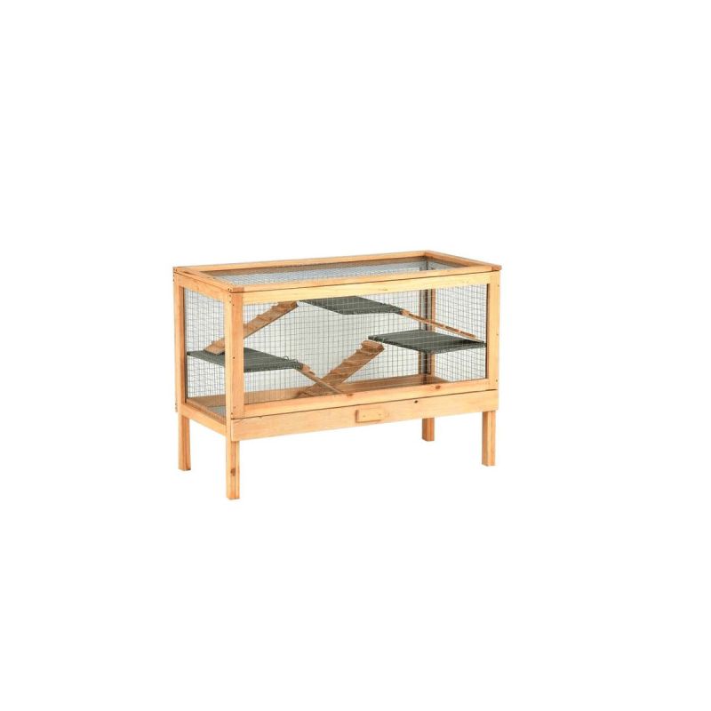 Silvio design Nagervoliere „Joe“, 3 Plattformen, 100x70x50 cm