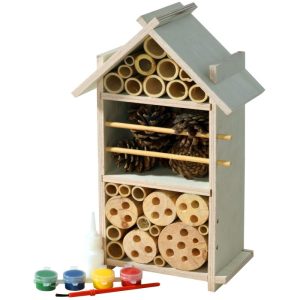 dobar Nistkasten zum Selbstbauen 16 x 9,5 x 28 cm beige