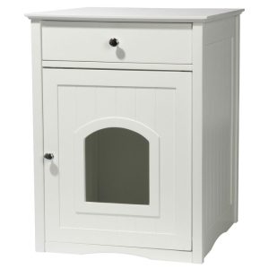 dobar Katzenschrank Mohrle 52 x 48 x 63 cm weiß dobar Katzenschrank Mohrle 52 x 48 x 63 cm weiß