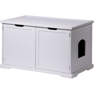 dobar Katzenschrank Mohrle XL 95 x 54 x 57,5 cm weiß dobar Katzenschrank Mohrle XL 95 x 54 x 57,5 cm weiß