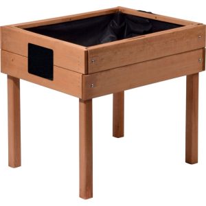 dobar Kinderhochbeet mit Kreidetafel 50 x 45 x 40 cm braun dobar Kinderhochbeet mit Kreidetafel 50 x 45 x 40 cm braun