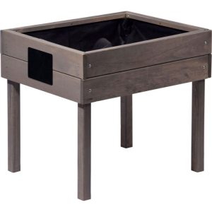 dobar Kinderhochbeet mit Kreidetafel 50 x 45 x 40 cm grau dobar Kinderhochbeet mit Kreidetafel 50 x 45 x 40 cm grau