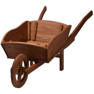 dobar XXL-Pflanzschubkarre 40 x 40 x 130 cm braun dobar XXL-Pflanzschubkarre 40 x 40 x 130 cm braun