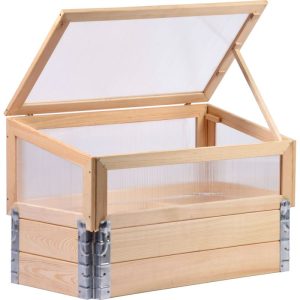 dobar Frühbeet mit Pflanzkasten beige 76 x 40 x 50 cm dobar Frühbeet mit Pflanzkasten beige 76 x 40 x 50 cm