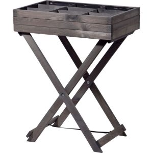 dobar Hochbeet faltbar 58 x 38 x 75 cm grau dobar Hochbeet faltbar 58 x 38 x 75 cm grau
