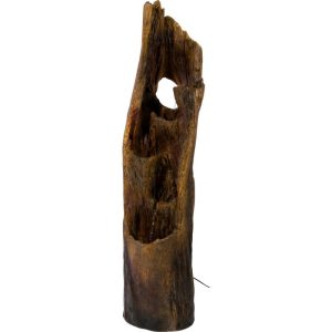 dobar XL Design-Gartenbrunnen 30 x 124,5 x 34 cm braun