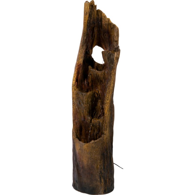dobar XL Design-Gartenbrunnen 30 x 124,5 x 34 cm braun