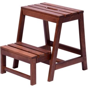 dobar Klapphocker 53/39 x 38 x 45 cm dunkelbraun dobar Klapphocker 53/39 x 38 x 45 cm dunkelbraun