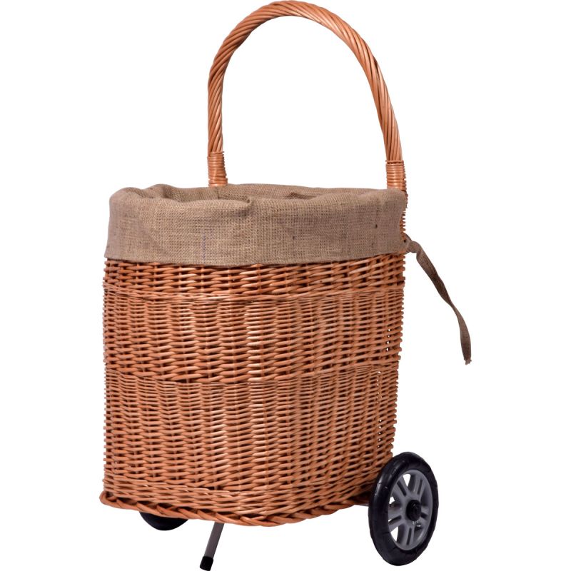 dobar Kaminholzwagen 45 x 43 x 93 cm braun