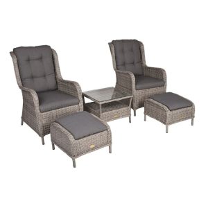 Sessel-Set Valencia 5-teilig grau Sessel-Set Valencia 5-teilig grau