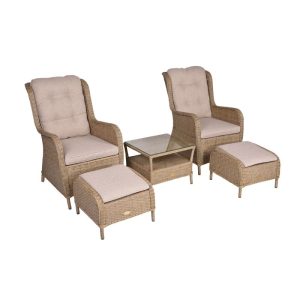 Sessel-Set Valencia 5-teilig anisbraun Sessel-Set Valencia 5-teilig anisbraun