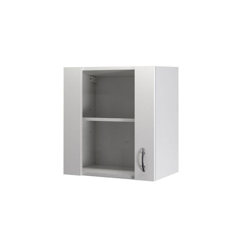 Flex-Well Küchen-Glasoberschrank „Wito“, 50x54,8x32 cm, weiß