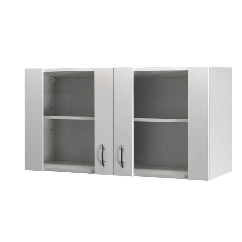 Flex-Well Küchen-Glasoberschrank „Wito“, 100x54,8x32 cm, weiß