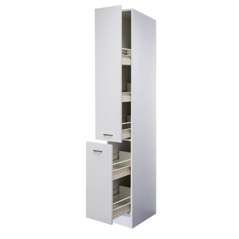 Flex-Well Küchen-Apothekerschrank „Wito“, 30x200x57,1 cm, weiß