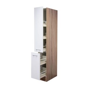 Flex-Well Küchen-Apothekerschrank „Samoa“, 30x200x57,1 cm, weiß/Sonoma Eiche Flex-Well Küchen-Apothekerschrank „Samoa“, 30x200x57,1 cm, weiß/Sonoma Eiche