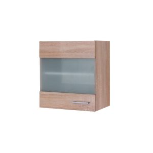 Flex-Well Küchen-Glasoberschrank „Samoa“, 50×54,8×32 cm, Sonoma Eicheoptik Flex-Well Küchen-Glasoberschrank „Samoa“, 50×54,8×32 cm, Sonoma Eicheoptik