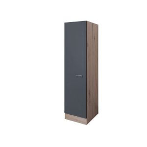Flex-Well Geschirrschrank „Tiago“, 50x200x57,1 cm, basaltgrau/San Remo Eiche Flex-Well Geschirrschrank „Tiago“, 50x200x57,1 cm, basaltgrau/San Remo Eiche