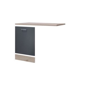 Flex-Well Geschirrspülerblenden-Set „Tiago“, 3-teilig, basaltgrau/San Remo Eiche, mit Griff Flex-Well Geschirrspülerblenden-Set „Tiago“, 3-teilig, basaltgrau/San Remo Eiche, mit Griff