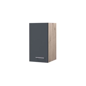 Flex-Well Küchenoberschrank „Tiago“, 30×54,8×32 cm, basaltgrau/San Remo Eiche Flex-Well Küchenoberschrank „Tiago“, 30×54,8×32 cm, basaltgrau/San Remo Eiche