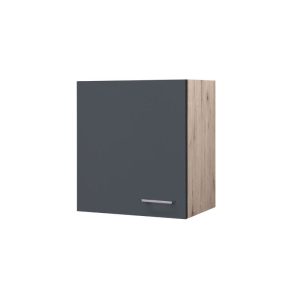 Flex-Well Küchenoberschrank „Tiago“, 50×54,8×32 cm, basaltgrau/San Remo Eiche Flex-Well Küchenoberschrank „Tiago“, 50×54,8×32 cm, basaltgrau/San Remo Eiche