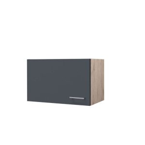 Flex-Well Küchenoberschrank „Tiago“, 60x32x32 cm, basaltgrau/San Remo Eiche Flex-Well Küchenoberschrank „Tiago“, 60x32x32 cm, basaltgrau/San Remo Eiche