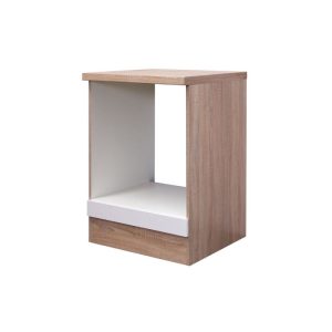 Flex-Well Herdumbauschrank „Valero“ 60x86x60 cm, weiß/Sonoma Eiche Flex-Well Herdumbauschrank „Valero“ 60x86x60 cm, weiß/Sonoma Eiche