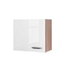 Flex-Well Küchenoberschrank „Valero“, 60×54,8×32 cm, weiß/Sonoma Eiche Flex-Well Küchenoberschrank „Valero“, 60×54,8×32 cm, weiß/Sonoma Eiche