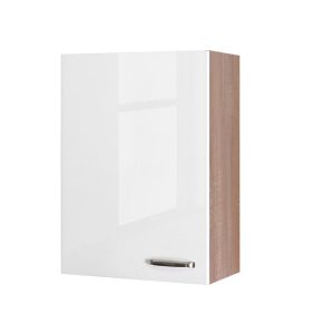 Flex-Well Küchenoberschrank „Valero“, 60x89x32 cm, weiß/Sonoma Eiche Flex-Well Küchenoberschrank „Valero“, 60x89x32 cm, weiß/Sonoma Eiche