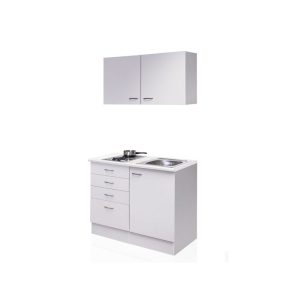 Flex-Well Miniküche „WITO 501-000“, 100×60 cm, weiß Flex-Well Miniküche „WITO 501-000“, 100×60 cm, weiß