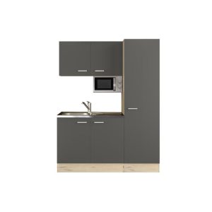 Flex-Well Singleküche „TIAGO 1005-000“, 150×60 cm, basaltgrau Flex-Well Singleküche „TIAGO 1005-000“, 150×60 cm, basaltgrau
