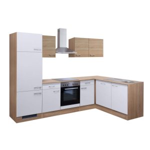 Flex-Well Winkelküche „SAMOA 2802-000“, 280x170x60 cm, weiß-sonoma eiche Flex-Well Winkelküche „SAMOA 2802-000“, 280x170x60 cm, weiß-sonoma eiche