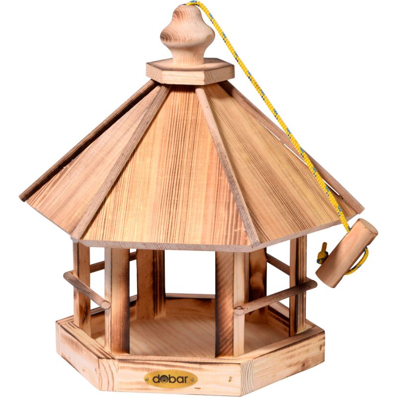 dobar Vogelhaus Caliente 29 x 34 x 29 cm braun geflammt