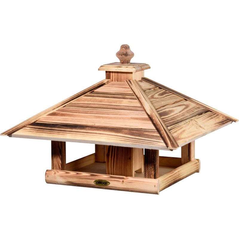 dobar Vogelhaus Quemado 34,5 x 22,5 x 30 cm braun geflammt