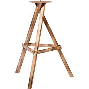 dobar Vogelhausständer 60 x 90 x 60 cm braun geflammt dobar Vogelhausständer 60 x 90 x 60 cm braun geflammt