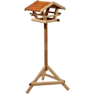 dobar Vogelfutterhaus Berni 44 x 44 x 101 cm Bernsteinoptik dobar Vogelfutterhaus Berni 44 x 44 x 101 cm Bernsteinoptik