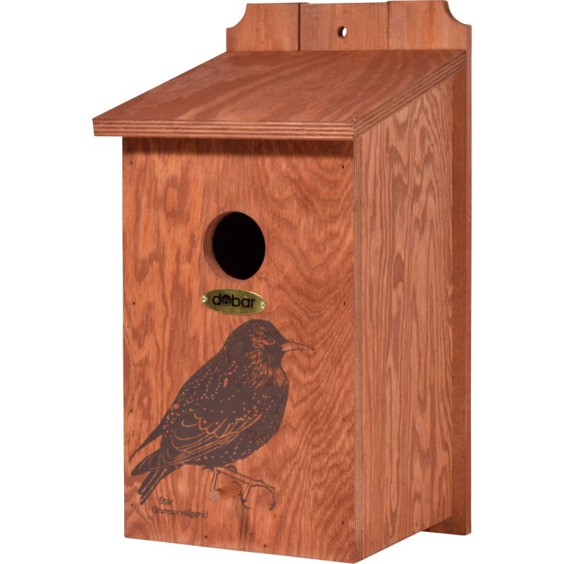 dobar Nistkasten Star 19 x 20 x 38 cm braun