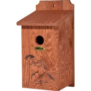 dobar Nistkasten Haussperling 17 x 18 x 35 cm braun