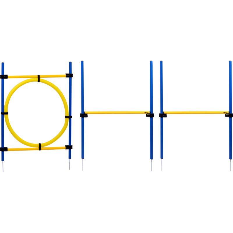 dobar Agility Sprung-Set 100 x 76 cm blau/gelb