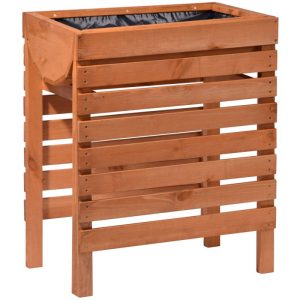 dobar Hochbeet 58 x 71 x 36 cm braun mit Lasur-Imprägnierung dobar Hochbeet 58 x 71 x 36 cm braun mit Lasur-Imprägnierung