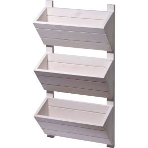 dobar Wandbeet 3-stufig 38 x 79 x 17,5 cm weiß dobar Wandbeet 3-stufig 38 x 79 x 17,5 cm weiß