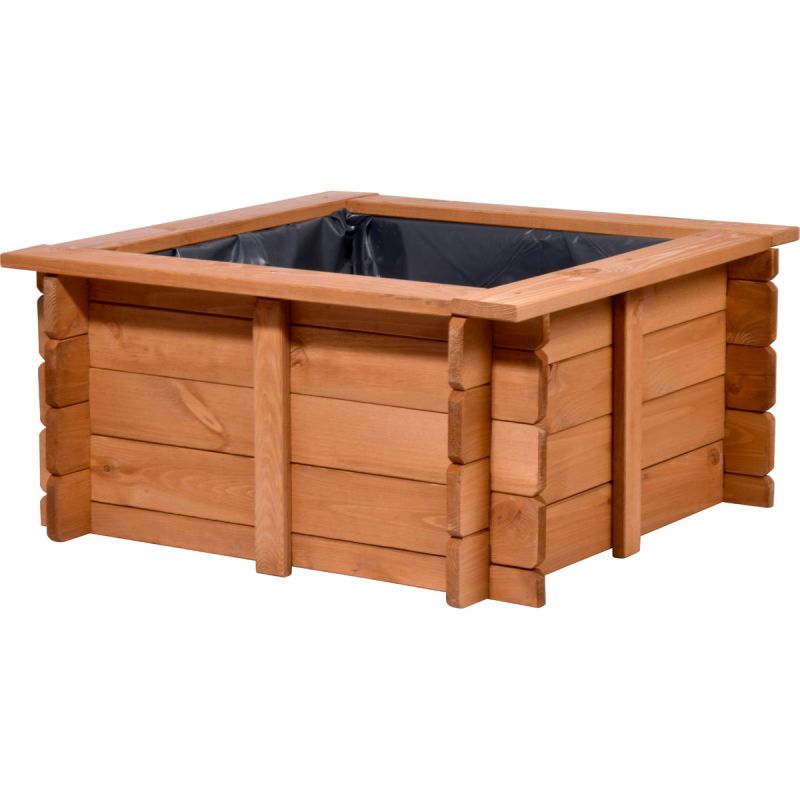 dobar Gartenteich Square 78 x 78 x 42 cm braun