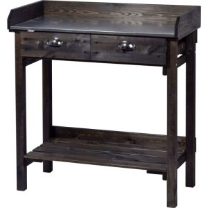 dobar Pflanztisch 79 x 90 x 39 cm schwarz