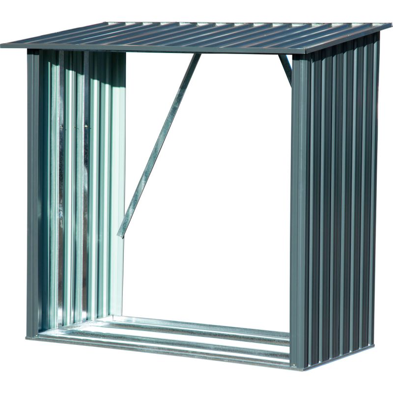 dobar XXL-Kaminholzregal Madera 163 x 154 x 83 cm grau