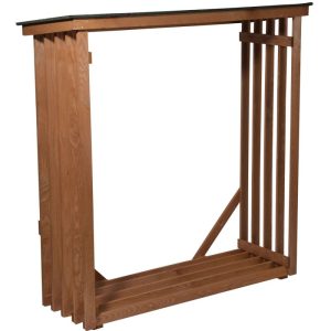 dobar XL-Kaminholzregal 140 x 143 x 50 cm grün-braun dobar XL-Kaminholzregal 140 x 143 x 50 cm grün-braun